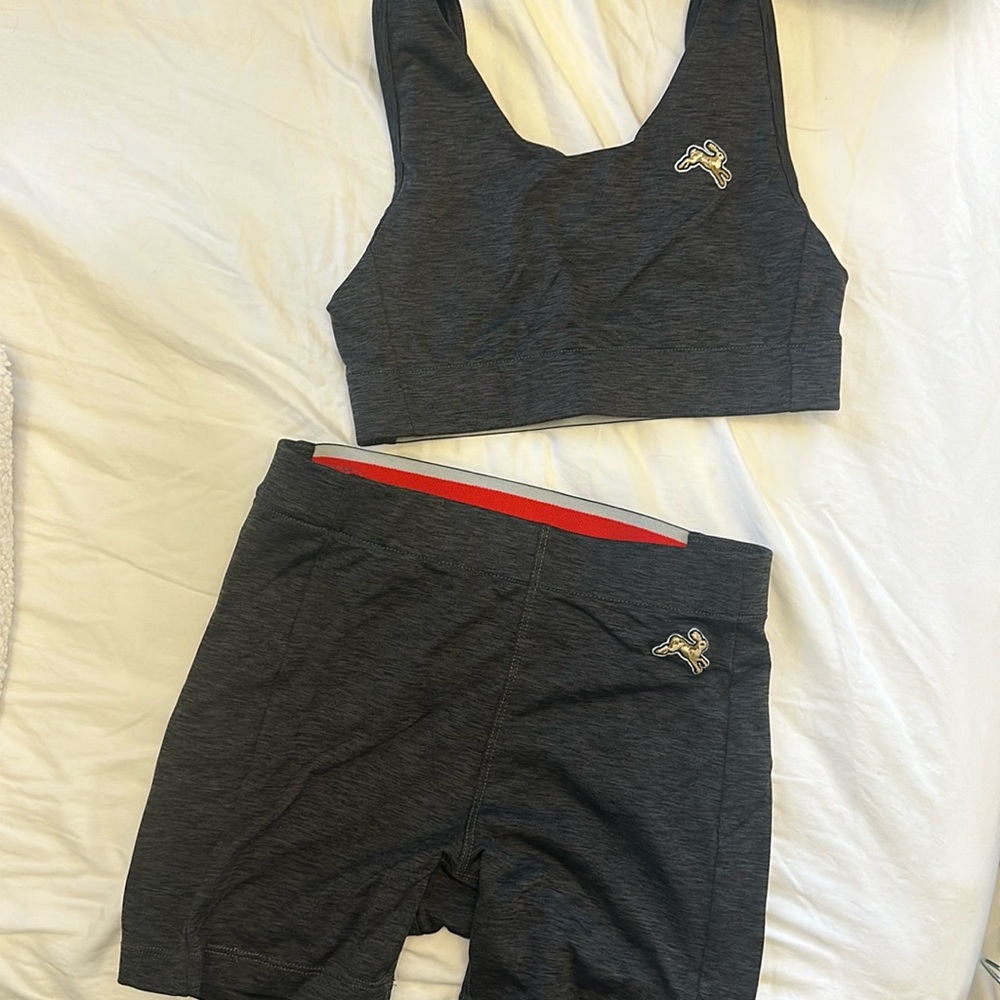 Tracksmith Session Bra and Shorts S